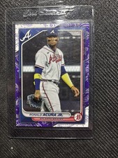 2024 Bowman Purple Pattern, Ronald Acuna Jr, /199, #32, Braves