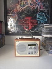 Pure Tempus-1S Portable Radio with Wood Case and Power Adaptor