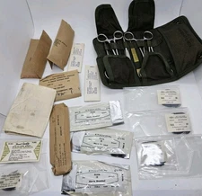 U.S. Military Army Vietnam War Field Gear Medic Surgical Instrument Surgery Kit