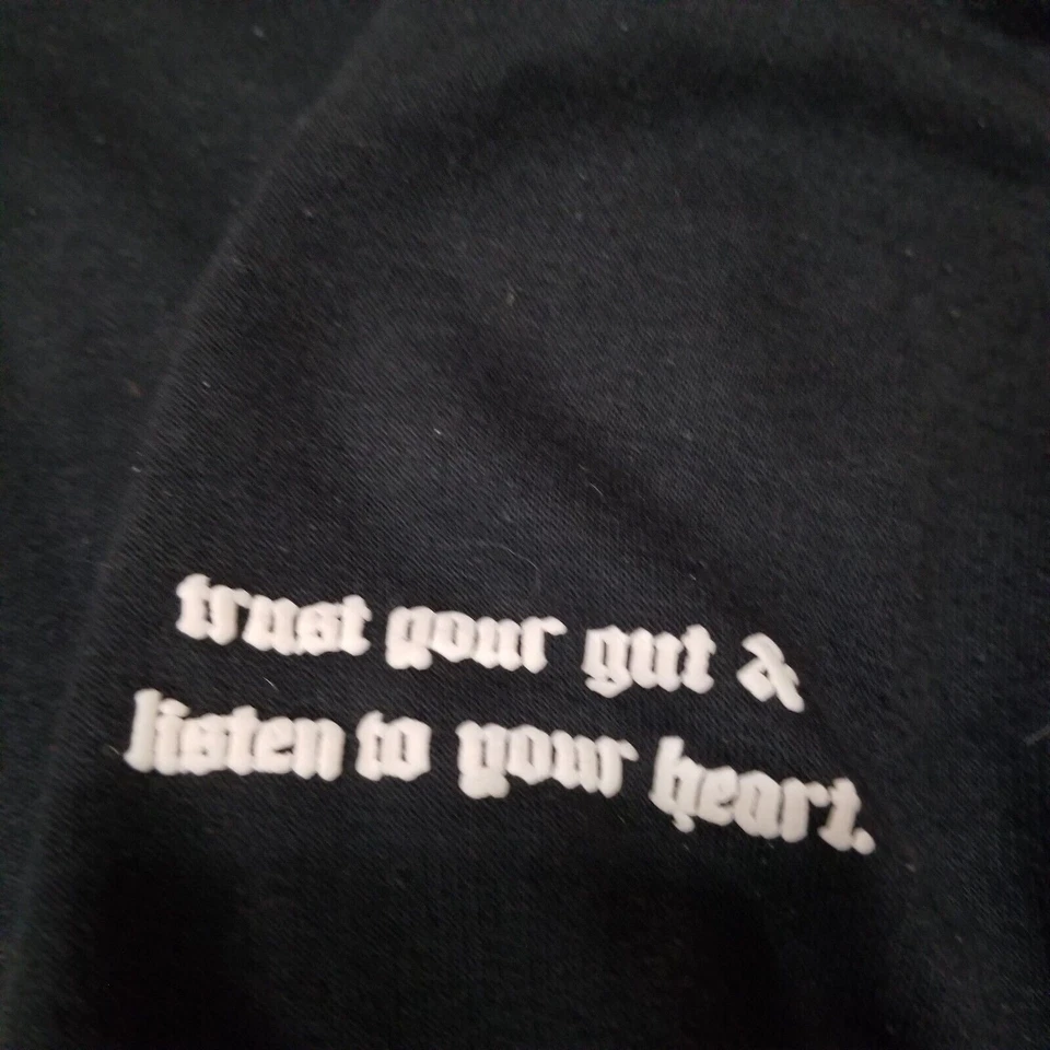 Sudadera con Capucha Boohoo Hombre Talla XL Negra Números de Ángel Gráfico Foto 4 de 4