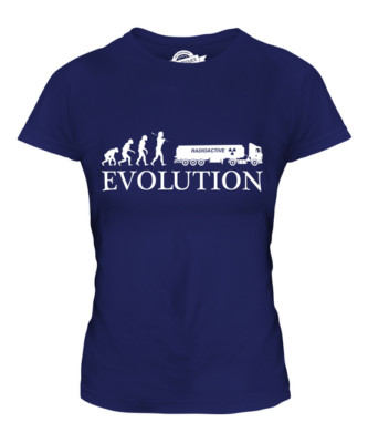 WASTE REMOVAL EVOLUTION OF MAN LADIES T-SHIRT TEE TOP GIFT TRUCKER LORRY