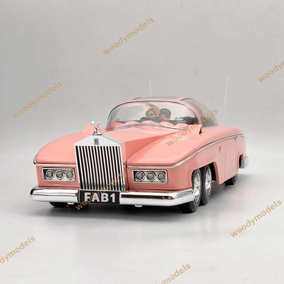 RARE AMIE 1:18 Rolls Royce Lady Penelope's Thunderbirds FAB 1 Resin Models Car - Image 4 of 4