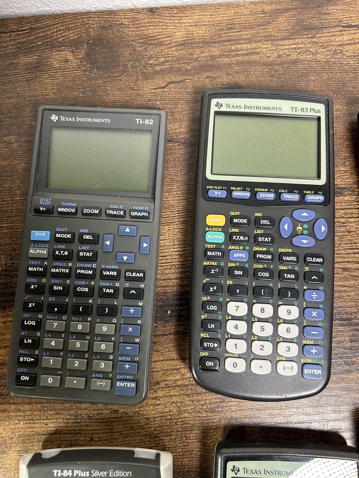 6 Texas Instrument Calculators Mixed Pre-owned Lot /Repair/Parts AS IS ...
