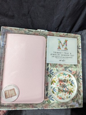Mia Charro Trinket Tray & Jewelry Binder Gift Set - Pretty Little Things - NEW