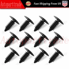 100X 8mm Bumper Clips Auto Car Hole Plastic Rivets Fastener Fender Push Pin NEW