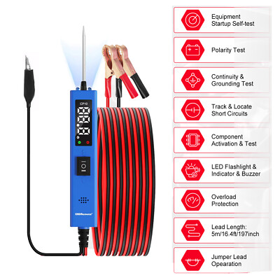 8-32V Car Digital Electric Voltage Circuit Tester Truck Automotive Light 2026