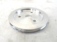 Small Block Chevy 283-350-383 Aluminum Swp Crank Pulley Black E43021p