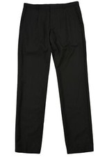 Pantaloni eleganti Hugo Boss Aiko1/Heise da uomo regular gessato neri taglia 46