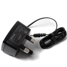 Genuine AC-3x Thin Pin (2mm) Mains Charger with UK 3-Pin Plug for Nokia Phones
