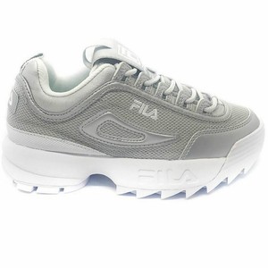 zapatos fila plateados