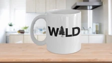 Hiking Mug Coffee Cup Funny Gift Wild Great Outdoors Camp Backpacking Evergreen