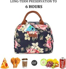 LOKASS Lunch Bag for women Insulated Lunch Tote Fashionable Cooler Bag Thermal L