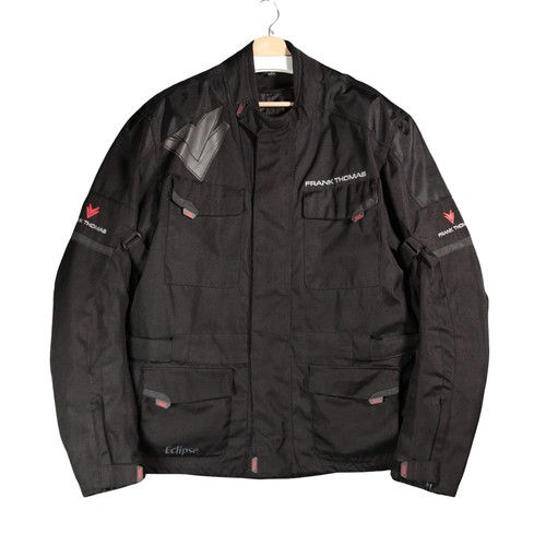 Frank Thomas Eclipse Motorcycle Jacket Mens 5XL Black Waterproof Textile Lined
