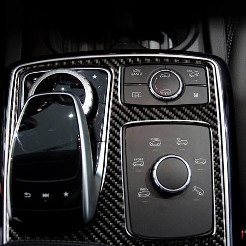 Carbon Fiber Armrest Multimedia Control Panel Cover B Style For Benz GLE GLS M - Picture 9 of 10