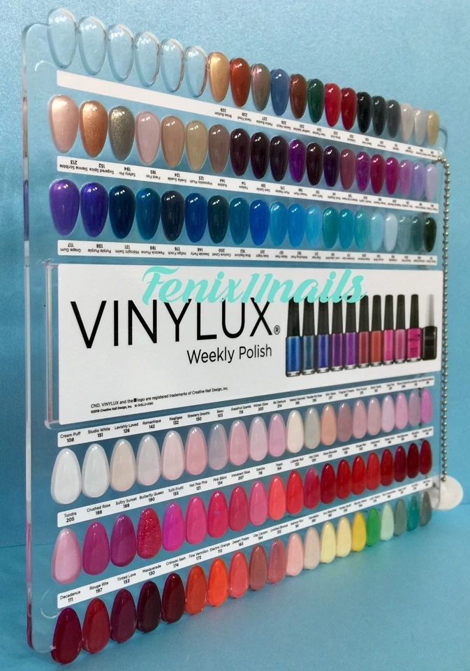 CND Vinylux Salon NAIL TIP COLOR CHART PALETTE 114 Display Colors NEW Limited Ed — 第 2/3 张图片