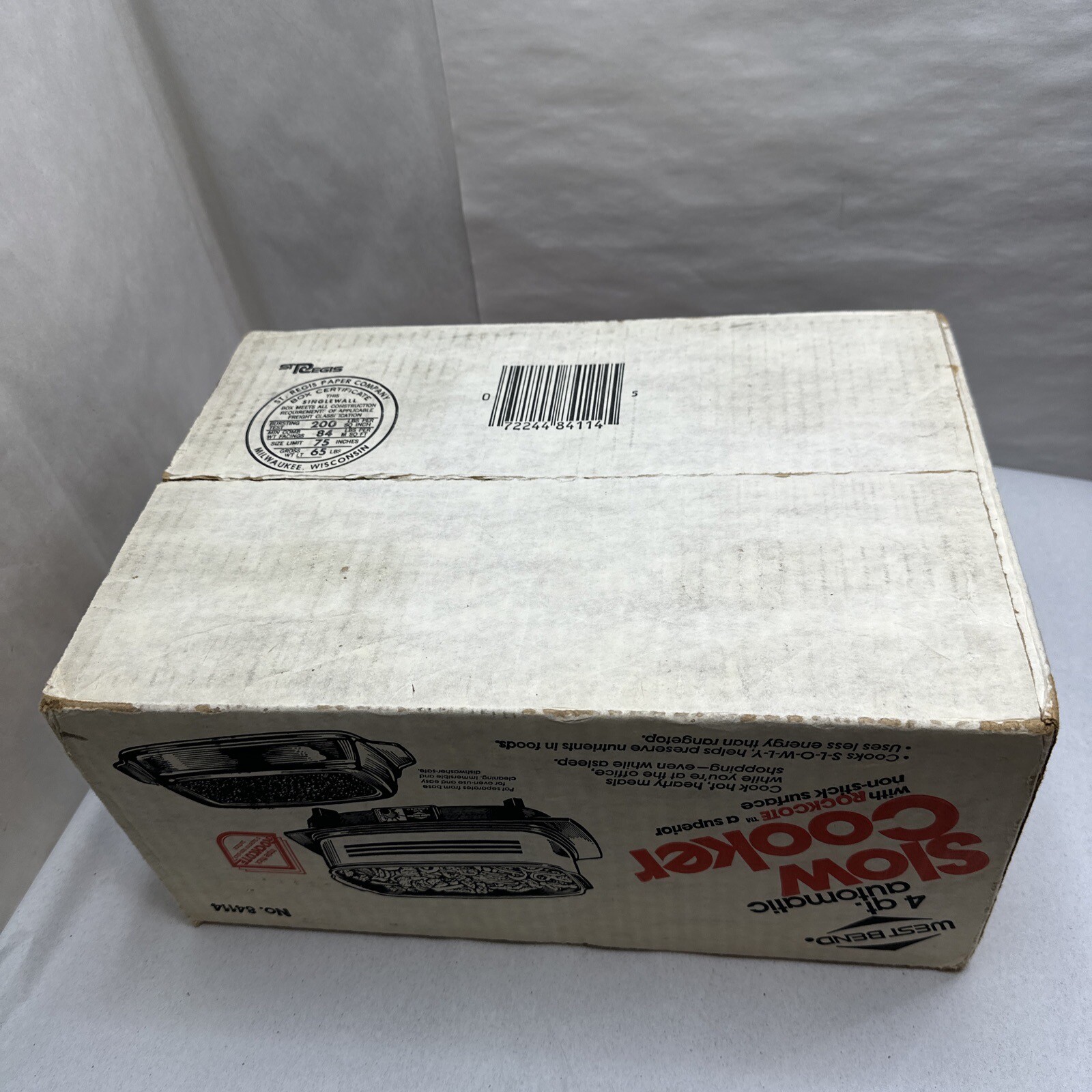 NEW Vintage West Bend 84114 4 Qt. Quart Automatic Slow Cooker eBay