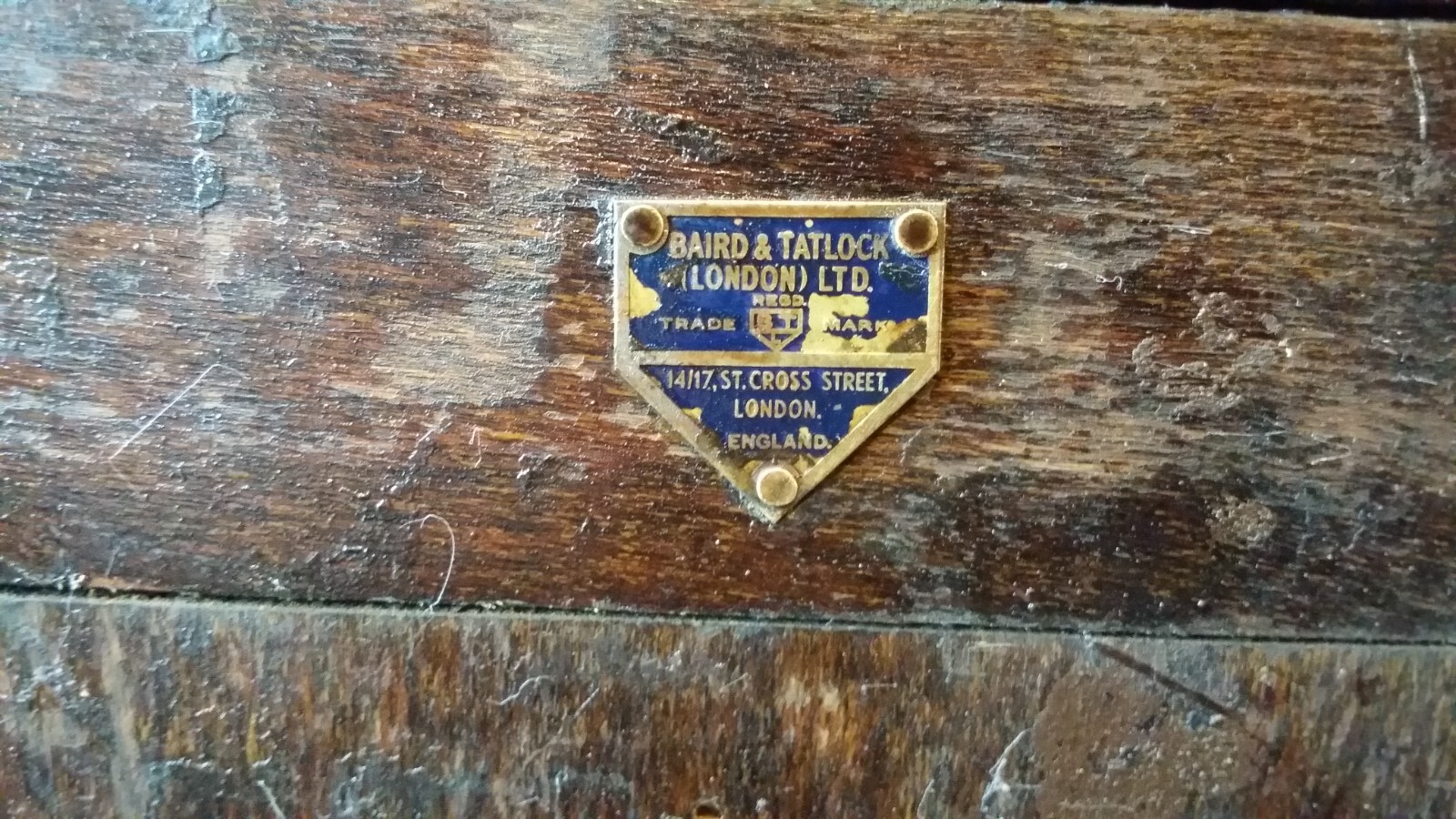 ANTIQUE 1930'S LARGE BRASS FLASH POINT TESTER BAIRD & TATLOCK - CASED LABORATORY