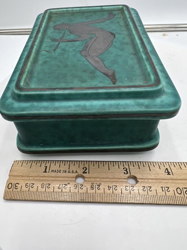 Wilhelm Kåge for Gustavsberg, Sweden. Argenta box with lid in ceramic. 1940s.f3 - Picture 9 of 10