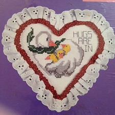 DESIGNS FOR THE NEEDLE HUGS ARE IN TRIM 'N WIRE COUNTED CROSS STITCH KIT NIP