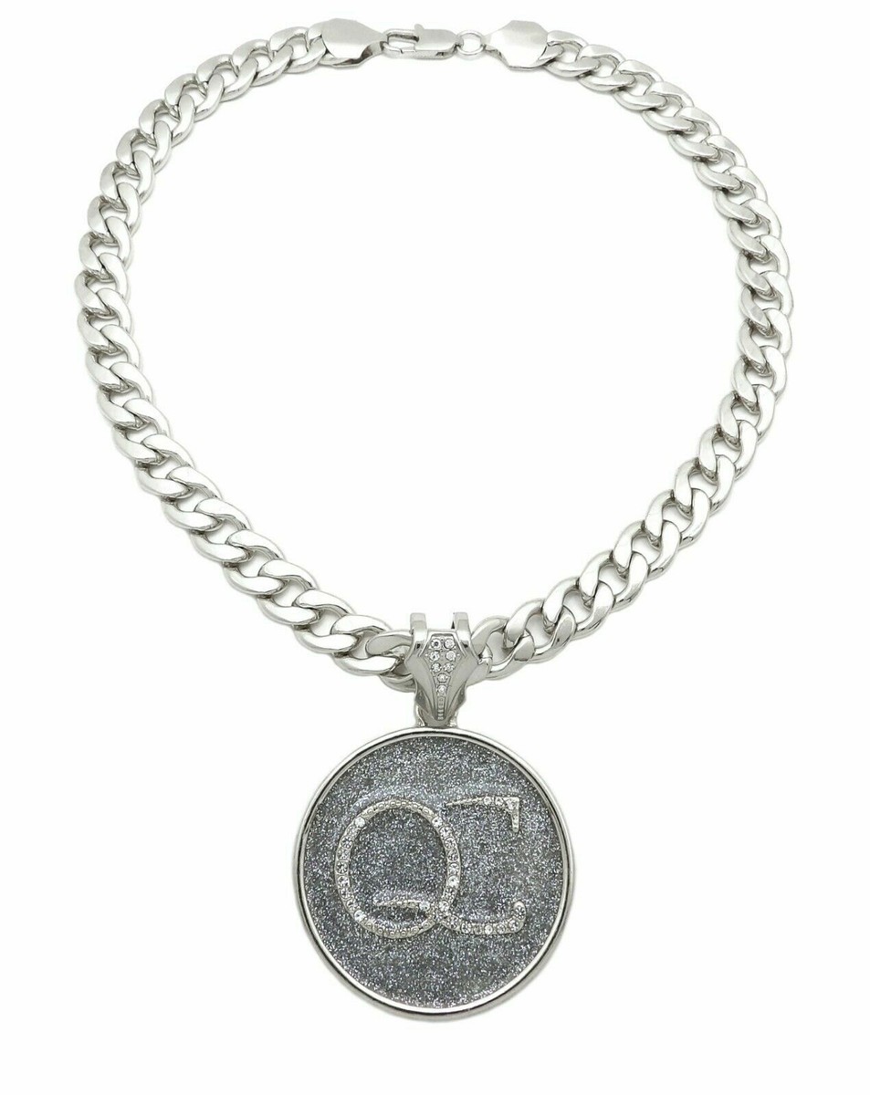 Hip Hop Iced Glittered QC Pendant 11mm 20