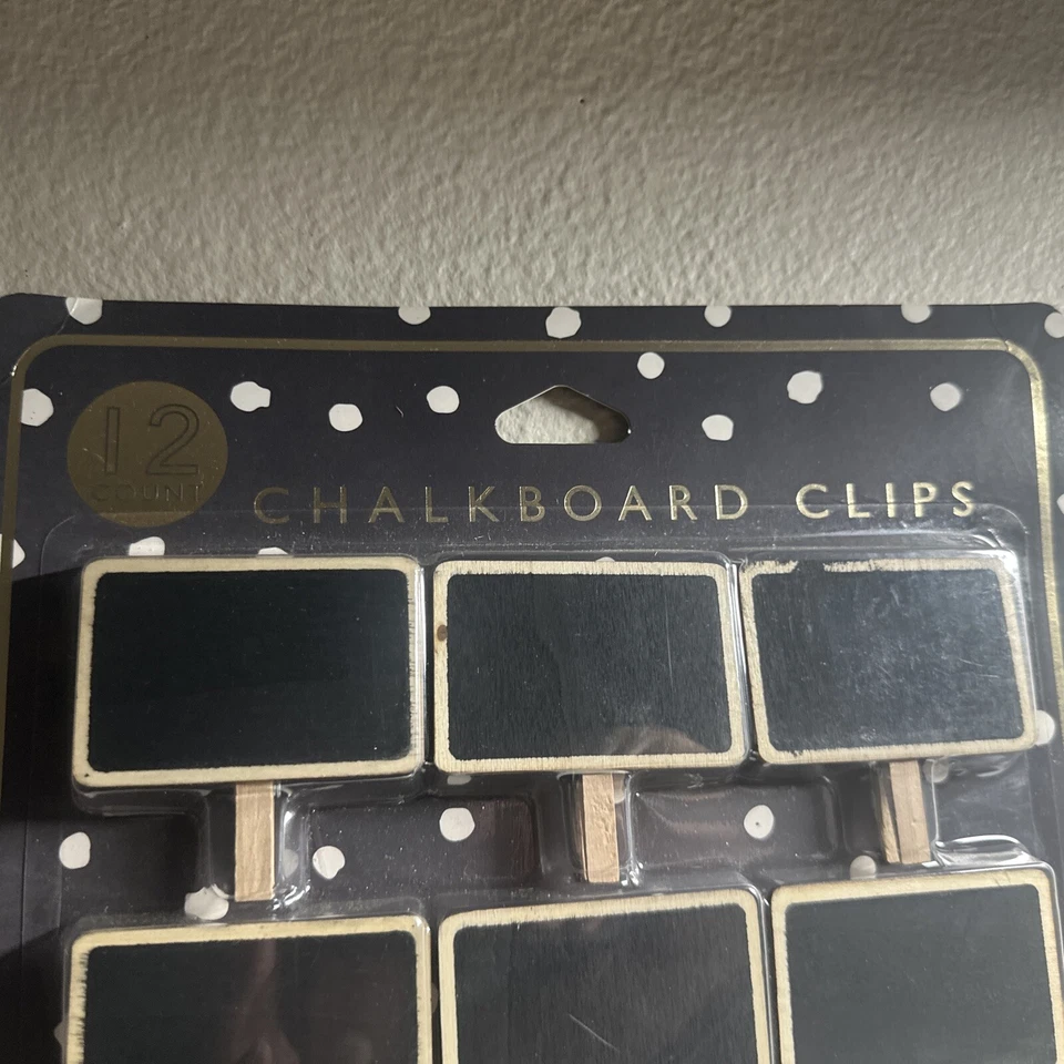 Wooden Chalkboard Clothespin Clips Black - Image 3 of 4