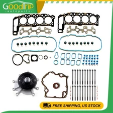 Timing Cover Gasket Head Gasket Bolts Set Water Pump For 02-03 Dodge Dakota 4.7L