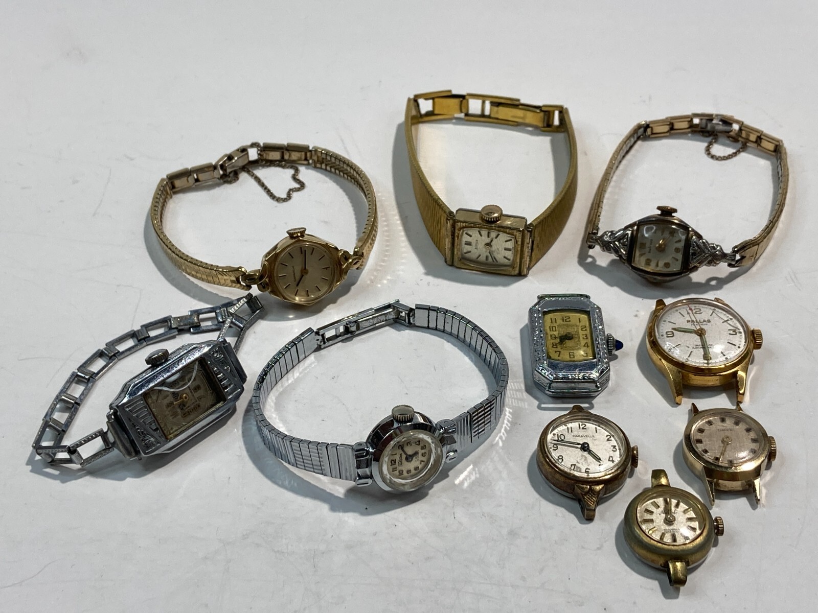 Vintage Untested Wind-Up Women's Watches Lot of 10 Pre-Owned 20-61
