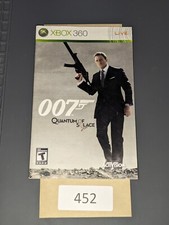 007 Quantum of Solace Xbox 360  MANUAL ONLY 