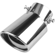 Elegante gebogene 38-53 mm Auspuffblende aus rostfreiem Edelstahl für Autos