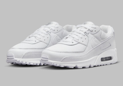 まる　NIKE AIR MAX 90 PRM WNTR TRK3 23cm Nike Air Max 90 PRM 2023 Triple White Metallic Silver FJ4003-100