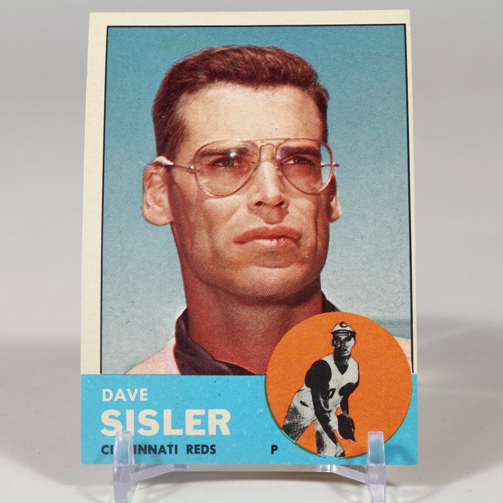 1963 Topps #284 Dave Sisler baseball card. Cincinnati Reds. EX