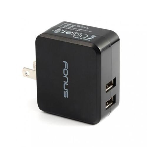 17W 3.4 AMP 2-PORT RAPID USB HOME WALL AC CHARGER POWER ADAPTER For CELL PHONES - Picture 1 of 6