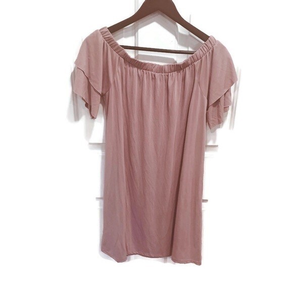 Napean Sea Rd offshoulder pink dress Medium NWT NSR eBay