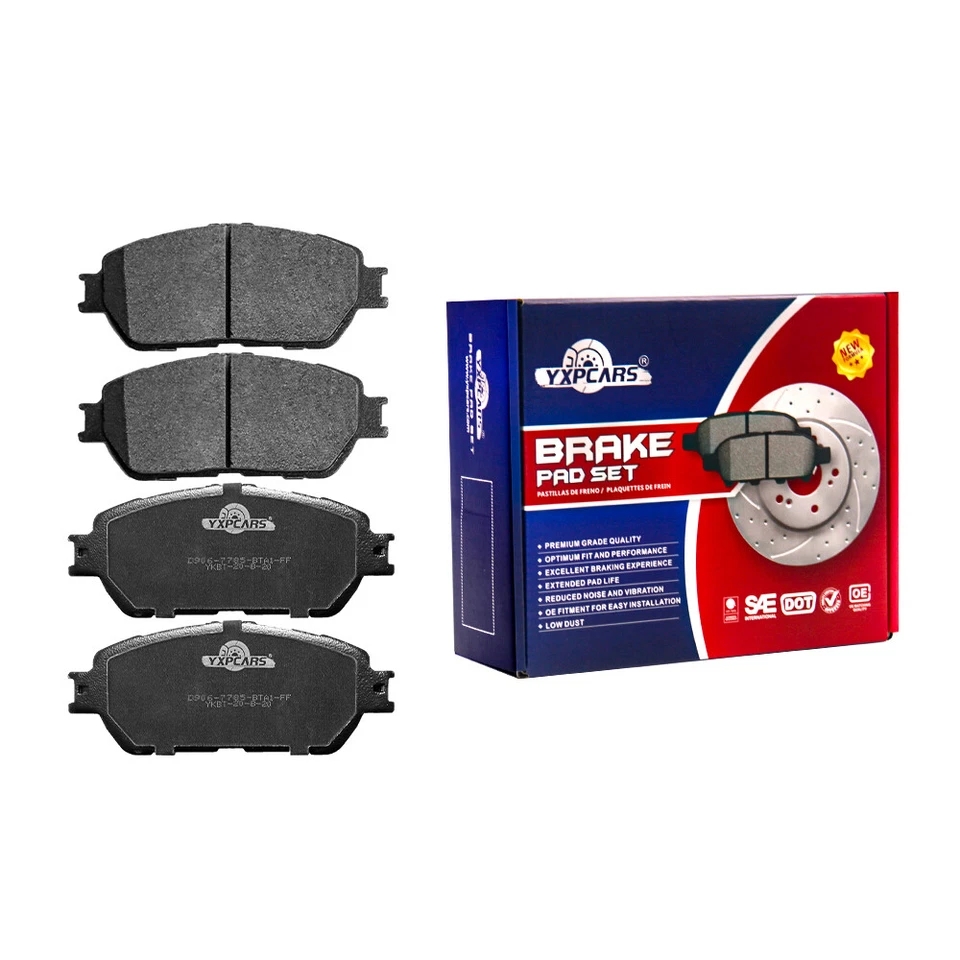 前盘式制动转子陶瓷垫套件适用于丰田 Sienna Solara 2004 - 2008 — 第 2/4 张图片