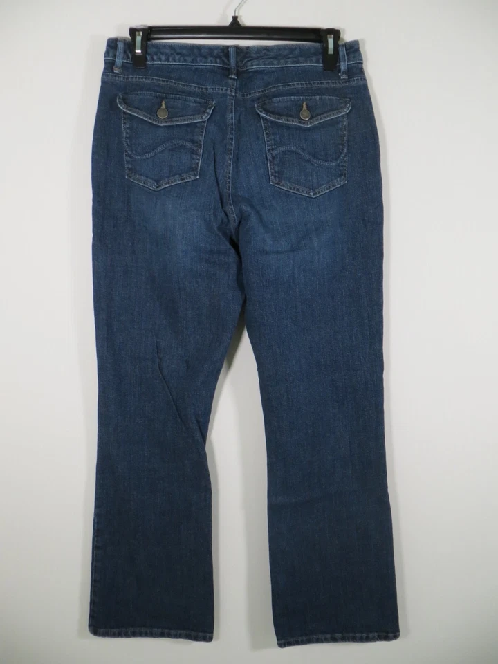 Lee Just below The Waist Women's Natural Bootcut Denim Jeans Blue Size 16M - Image 2 of 4