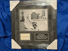 Amos Alonzo Stagg Signed /Framed Index Card Autograph with/JSA