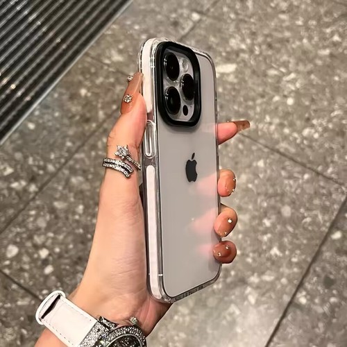 Luxury Transparent iPhone 15/14/13 Pro Max Plus Shockproof Clear TPU Case - Picture 18 of 20