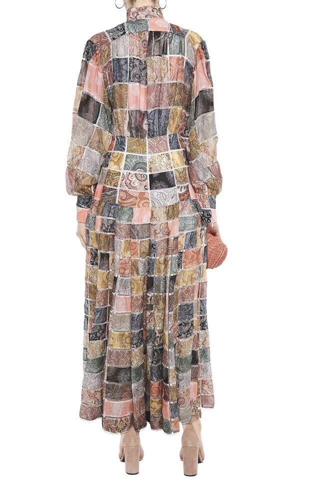 Zimmermann  Number 96 Patchwork Effect Printed Li… - image 6