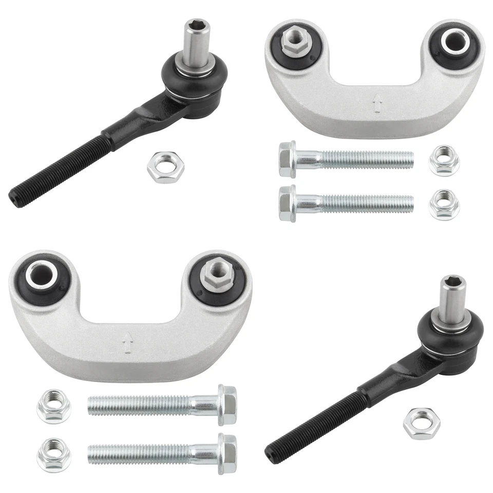 Barra estabilizadora delantera eslabones extremo exterior de barra estabilizadora 4 piezas para Audi S4 A4 Quattro Foto 2 de 4