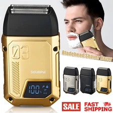 2025 New Men's Shaver Razor Electric Rechargeable Beard Shaver Trimmer Kit USA