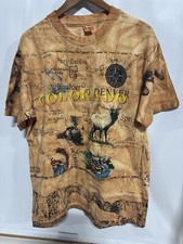 Colorado Vintage AOP Graphic Single StitchTshirt Large L Rare 90s Fast Shipping