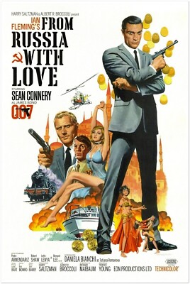 From Russia with Love James Bond 007 Movie Poster Sean Connery US