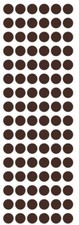 3/8" Brown Dots Round Vinyl Color Code Inventory Label Dot Stickers 3/8 Inch