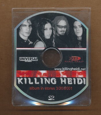 Killing Heidi RARE promo WEBcard CD-Rom '01
