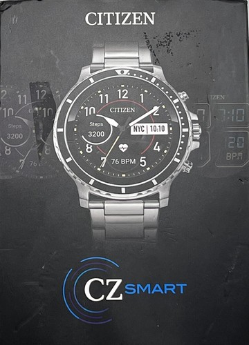 citizen cz smart stainless steel smartwatch