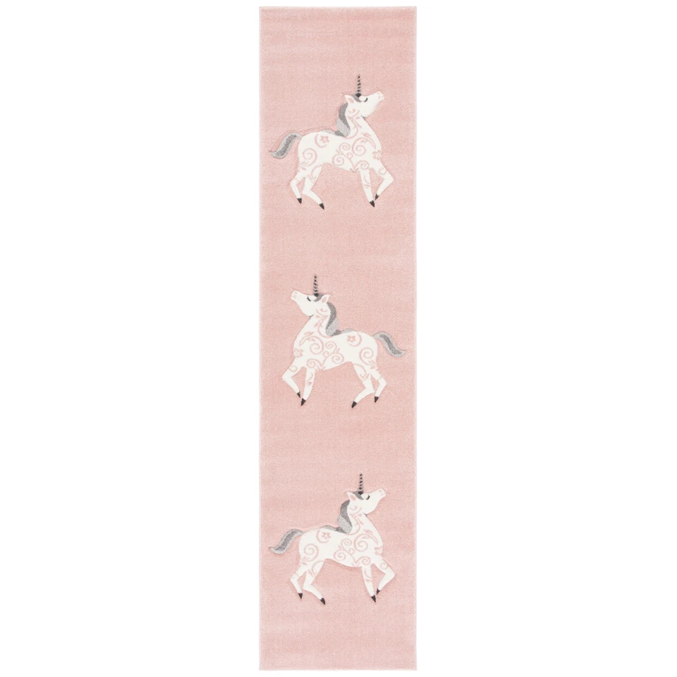 SAFAVIEH Carousel Kids Collection CRK163P Pink/Ivory Rug - Image 2 of 4