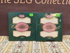 Charles Craft Cross Stitch Fabric Aida 18 14 Count 12"x 18" LOT of 2 White