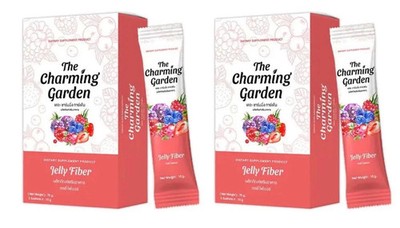 2 x Charming Garden Jelly Fiber Detox Gewichtsverlust natürliche Ergänzung 5 Beutel