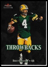 2000 Fleer Tradition #11 T Brett Favre Throwbacks Green Bay Packers