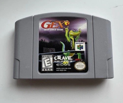 Gex 3: Deep Cover Gecko (Nintendo 64, 1999) Tested / Authentic N64 US. Cart Only
